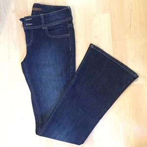 Vintage The Limited flare dark jeans size 2